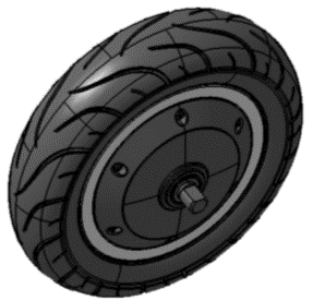 Hinterrad mit Motor 500 Watt (Sirius)