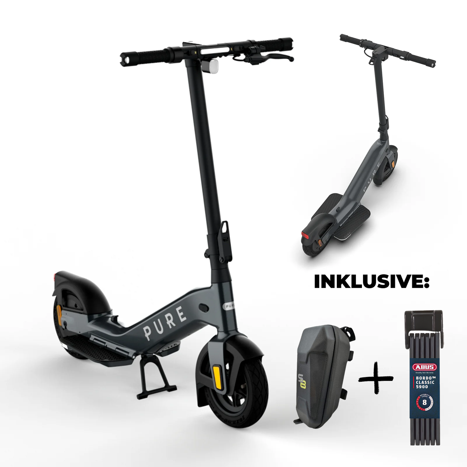PURE Advance+ Mercury Grey, Roller, Transport, Fahrzeug, E-Scooter