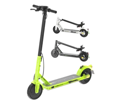 E-Scooter STREETBOOSTER Vega in schwarz und grün und weiß